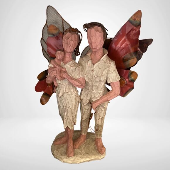 Enchanted Wings by SS Sarna Figurine | Angel Family with Baby, Resin Art Decor - Picture 1 of 7